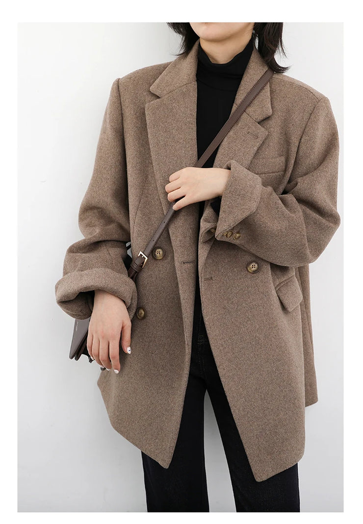 The Astoria Wool Blend Tailored Coat