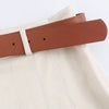 High-Waisted Cream Culottes with Belt Detail