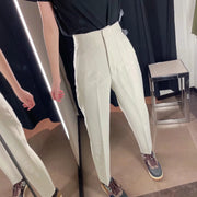 Autumn Trouser Suits High Waisted Office Casual Woman Pants