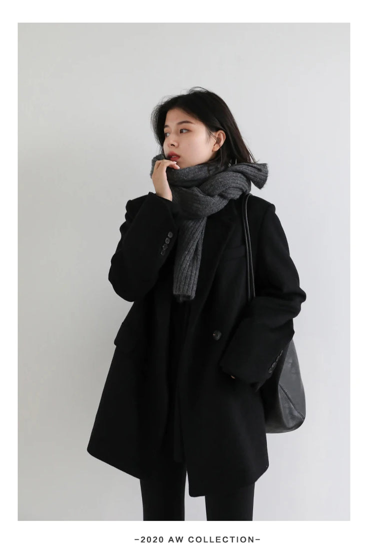 The Astoria Wool Blend Tailored Coat