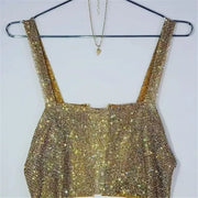 Celestia Crystal Chainmail Crop Top