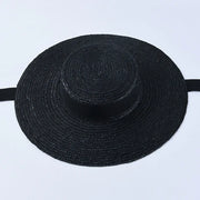 Château Soleil Wide-Brim Ribbon Hat