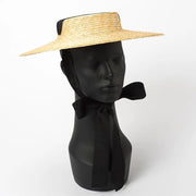 Château Soleil Wide-Brim Ribbon Hat