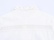 Chantelle Lace Trim Blouse – Classic French Elegance