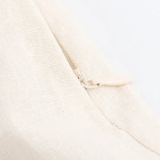 High-Waisted Cream Culottes with Belt Detail