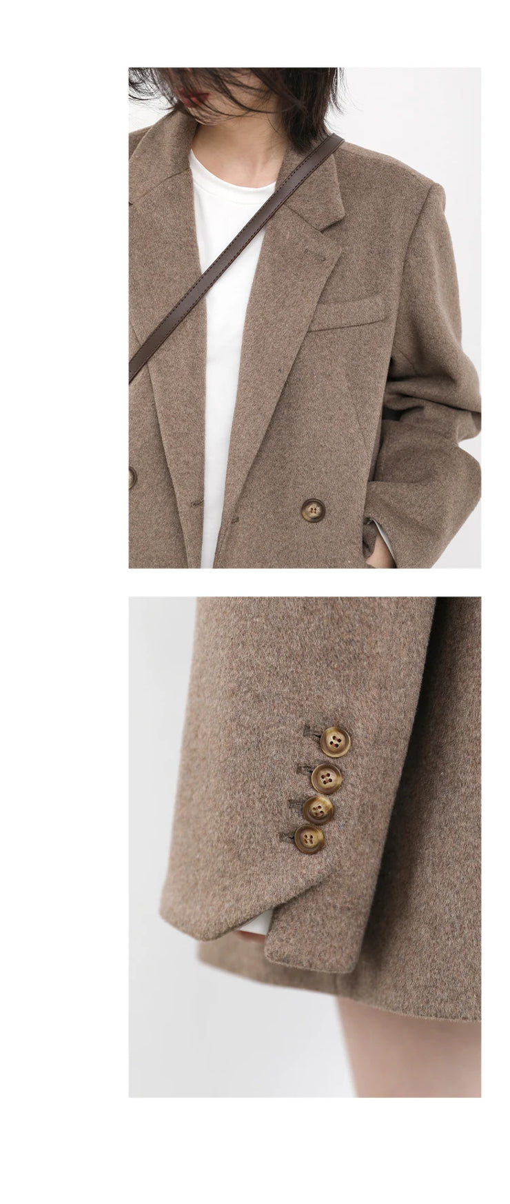 The Astoria Wool Blend Tailored Coat