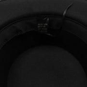 Classic Wide-Brim Fedora with Minimal Gold Accent