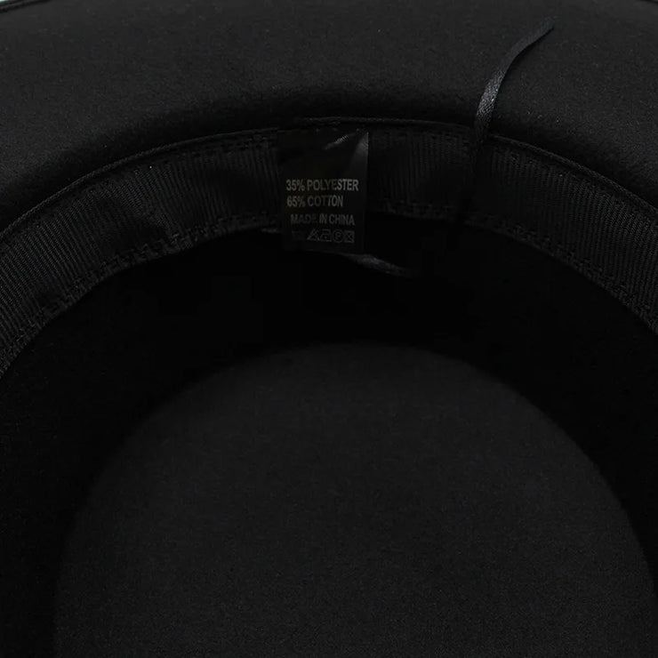 Classic Wide-Brim Fedora with Minimal Gold Accent