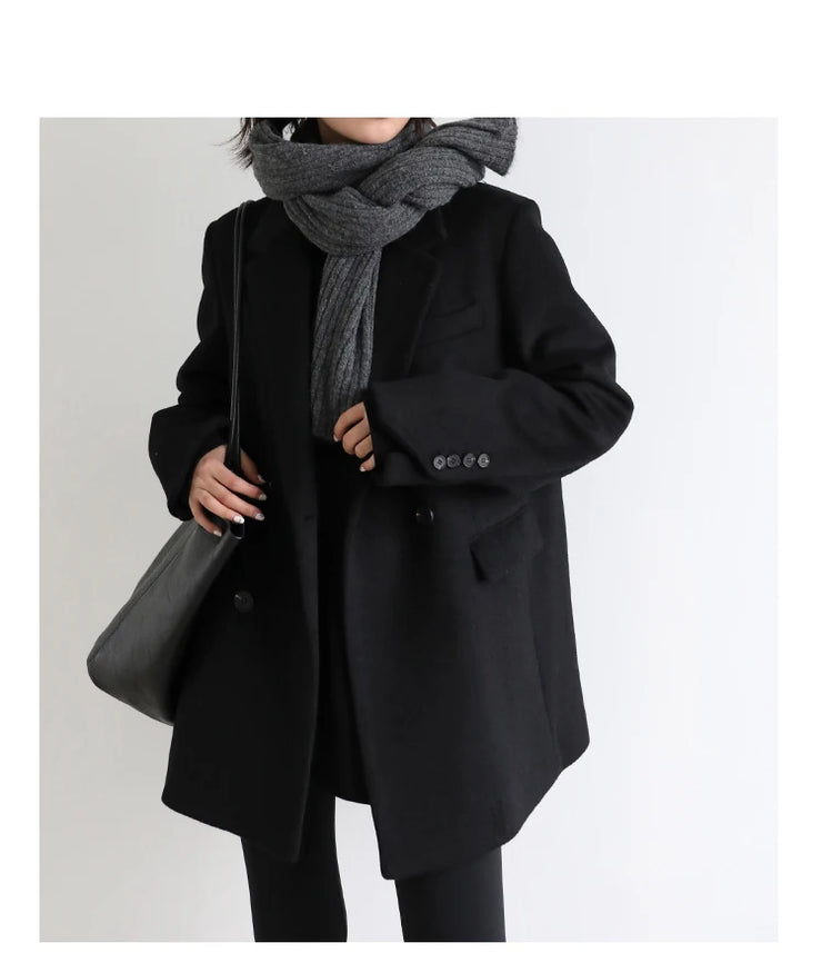 The Astoria Wool Blend Tailored Coat