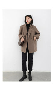 The Astoria Wool Blend Tailored Coat