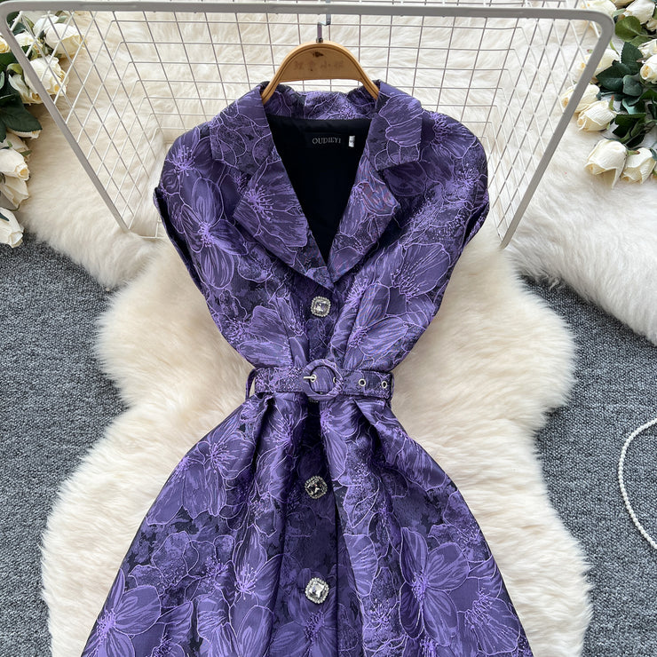 Baroque Bloom Jacquard Midi Dress
