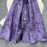 Baroque Bloom Jacquard Midi Dress
