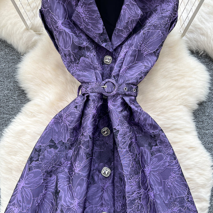 Baroque Bloom Jacquard Midi Dress