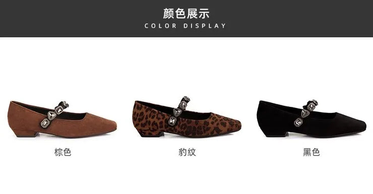 Shoes Women Flats Shallow Mouth Pointed Toe Loafers Ballerinas