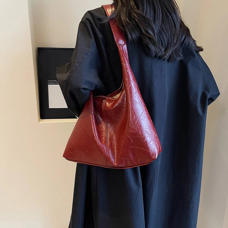 Women Vintage Soft PU Leather Shoulder Bag