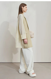 Solene Linen-Blend Textured Blazer