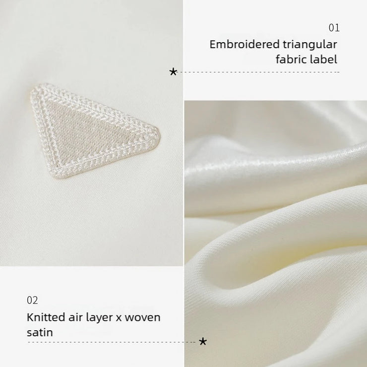 Amélie Satin Contrast Sweatshirt