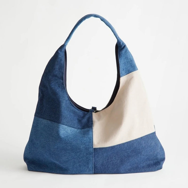 Harbor Patch Denim Hobo Tote