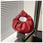 Luna Puff Ruched Half-Moon Shoulder Bag