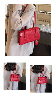 New High Sense Women Versatile Autumn and Winter Portable Shoulder Bag