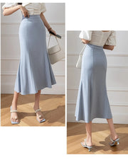Sophia High-Waist Flare Midi Skirt