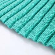 Bold Elegance – Turquoise Knit Backless Mermaid Dress