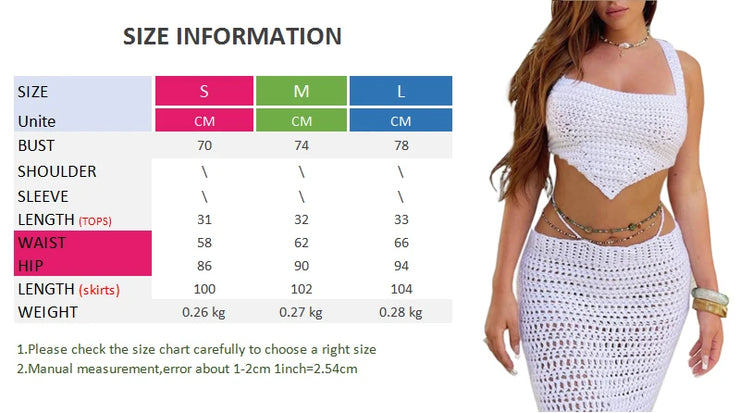 Elegant Summer Crop Top & Maxi Skirt Set