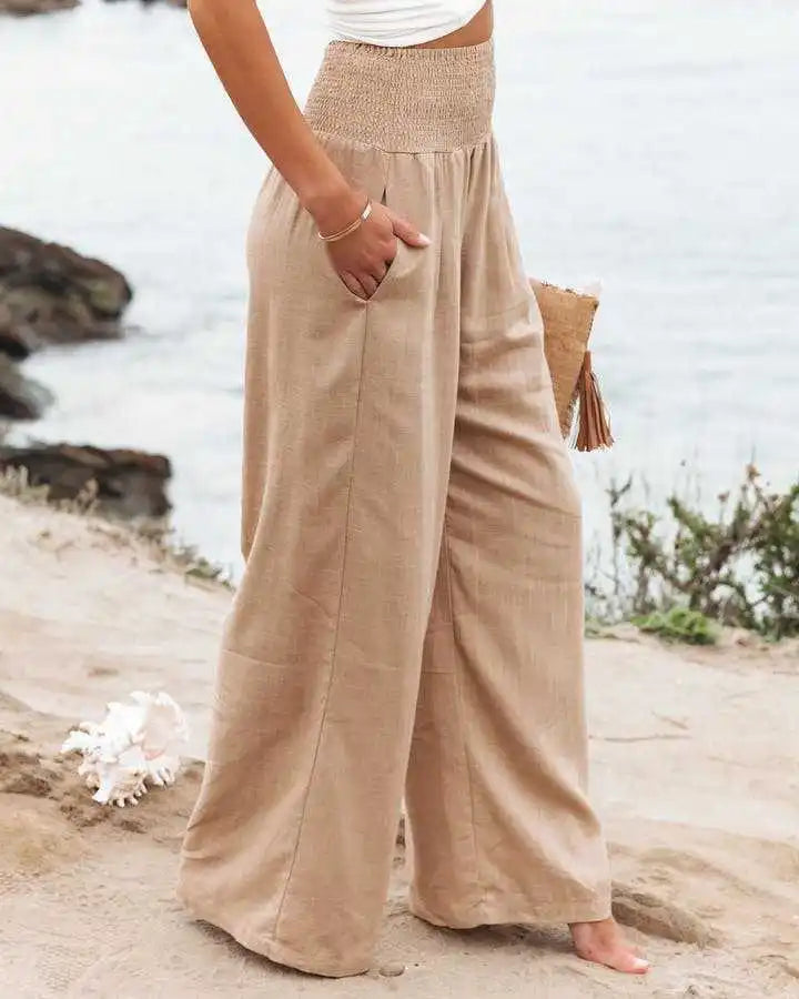 Coastal Breeze High-Waist Lounge Pants