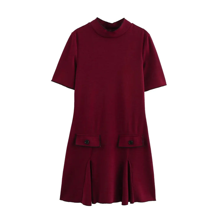 Mod Pocket Flare Mini Dress