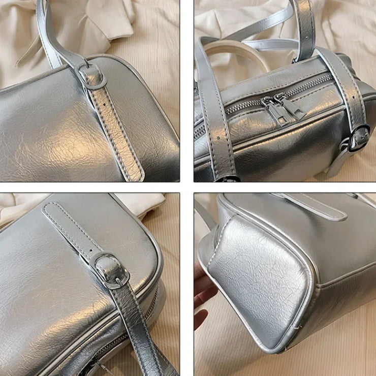 Luna Soft Gloss Pillow Shoulder Bag