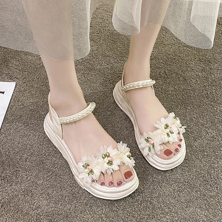 Blossom Pearl Garden Sandals