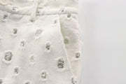 Radiant Sequin-Embroidered Vest & Skirt Set