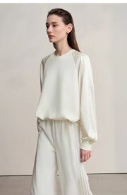 Amélie Satin Contrast Sweatshirt