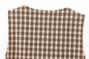 Heritage Checkered Vest & Skirt Co-Ord Set