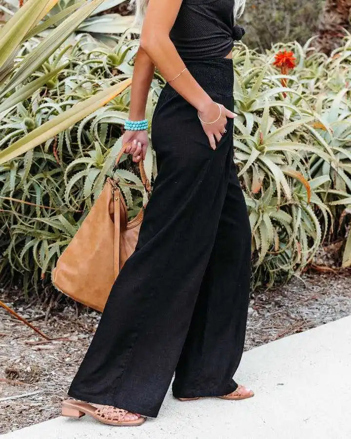 Coastal Breeze High-Waist Lounge Pants