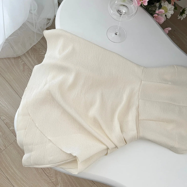 Vintage Summer Mini Dress - Unique Irregular Hem