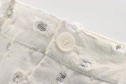 Radiant Sequin-Embroidered Vest & Skirt Set
