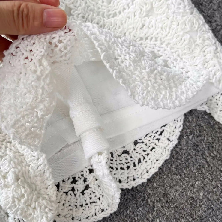 Two Piece Sets Women Summer Knit Camisole Elastic Waist Shorts