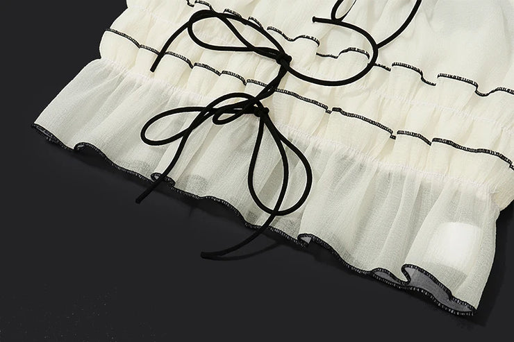 Boho Coastal / Fairy Core Aesthetic 2 Piece Lace Set