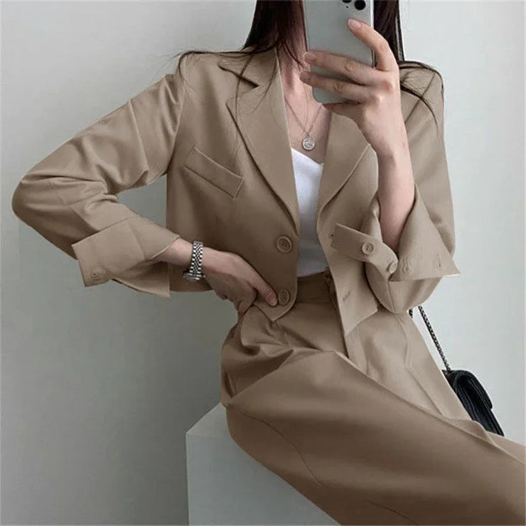 Château Cropped Blazer Set