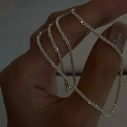 Lustra™ Minimalist Stainless Steel Sparkle Chain Necklace