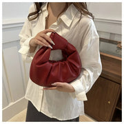 Luna Puff Ruched Half-Moon Shoulder Bag