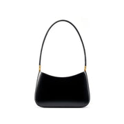 Classic Curve Shoulder Bag – Genuine Leather Elegance