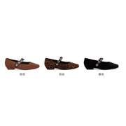 Shoes Women Flats Shallow Mouth Pointed Toe Loafers Ballerinas