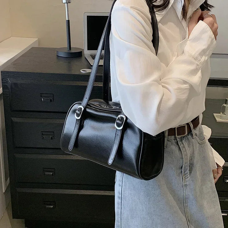 Luna Soft Gloss Pillow Shoulder Bag