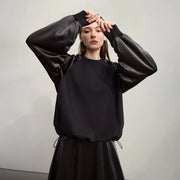 Amélie Satin Contrast Sweatshirt