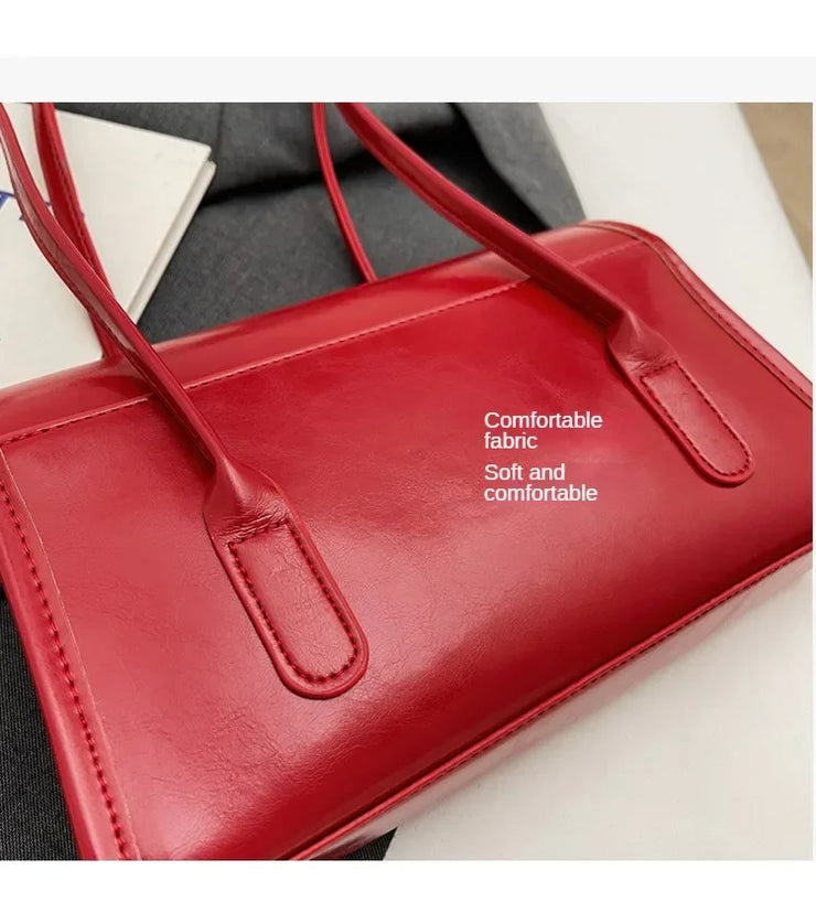 New High Sense Women Versatile Autumn and Winter Portable Shoulder Bag