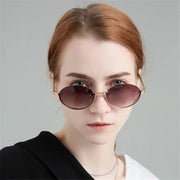 Celestia Oval Rimless Gradient Sunglasses – 12 Color Editions