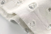 Radiant Sequin-Embroidered Vest & Skirt Set