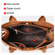 Classic Genuine Leather Structured Tote Bag